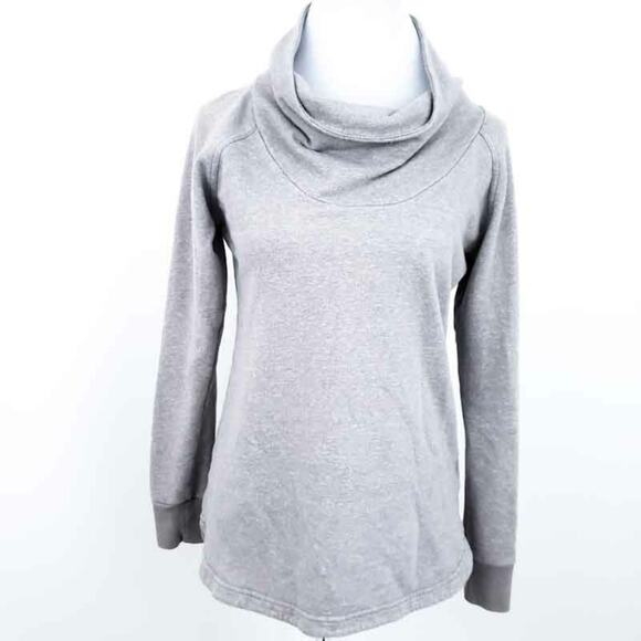 Columbia Sweatshirt Cowl Neck Gray Hiking Outdoors Womens Small Long Sleeve - Picture 1 of 7